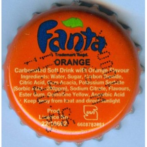 Iran Tehran Khoshgovar Fanta Used Bottle Crown Cap