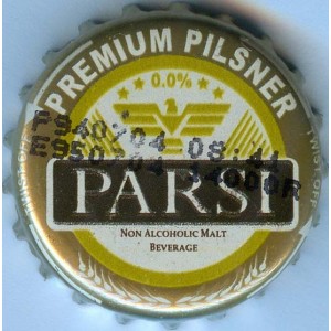 Iran Sasan Brewery Parsi Non-Alcoholic Beer Unused Bottle Crown Cap